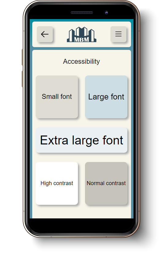 My Block Manager Accessibility Demo Screenshot